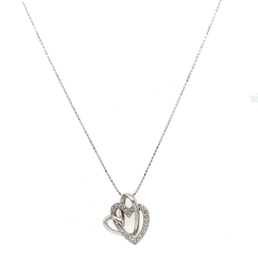 Heart link necklace