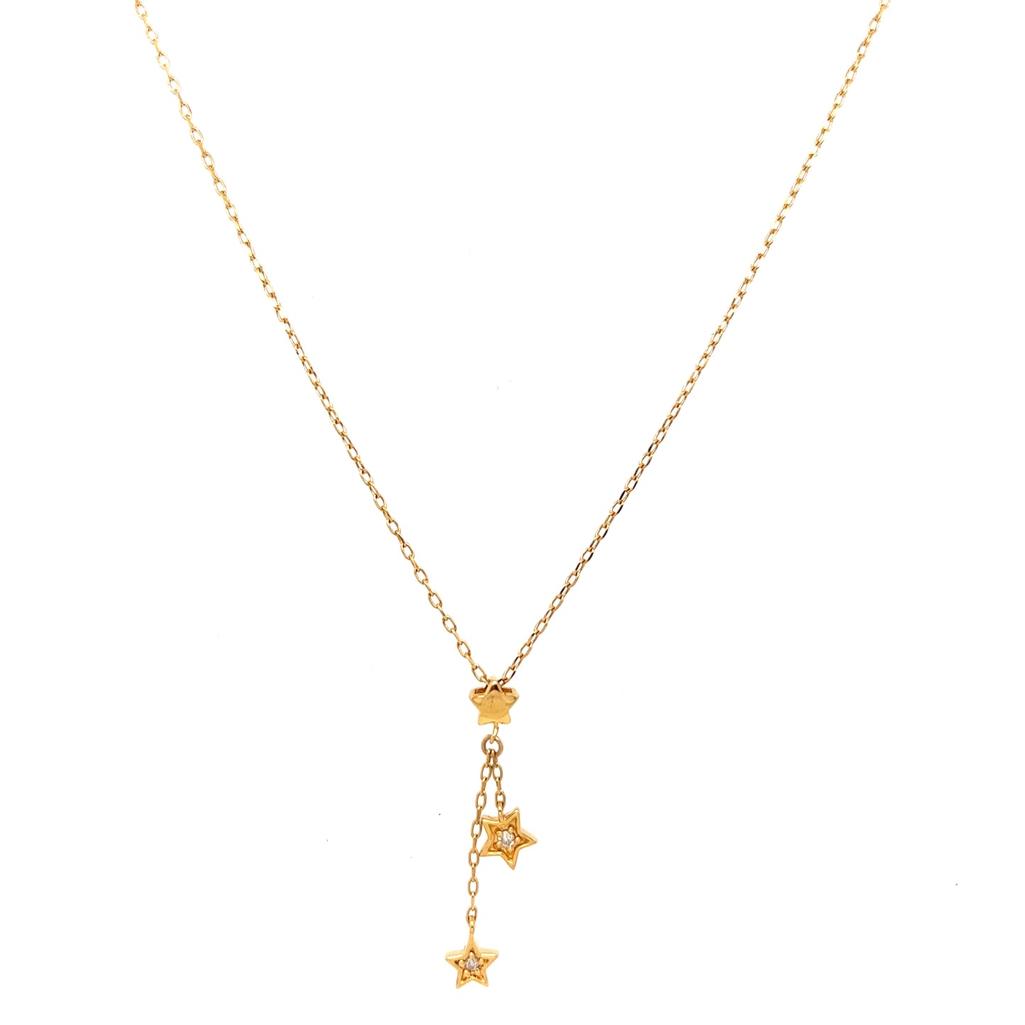 Tiny gold Star necklace