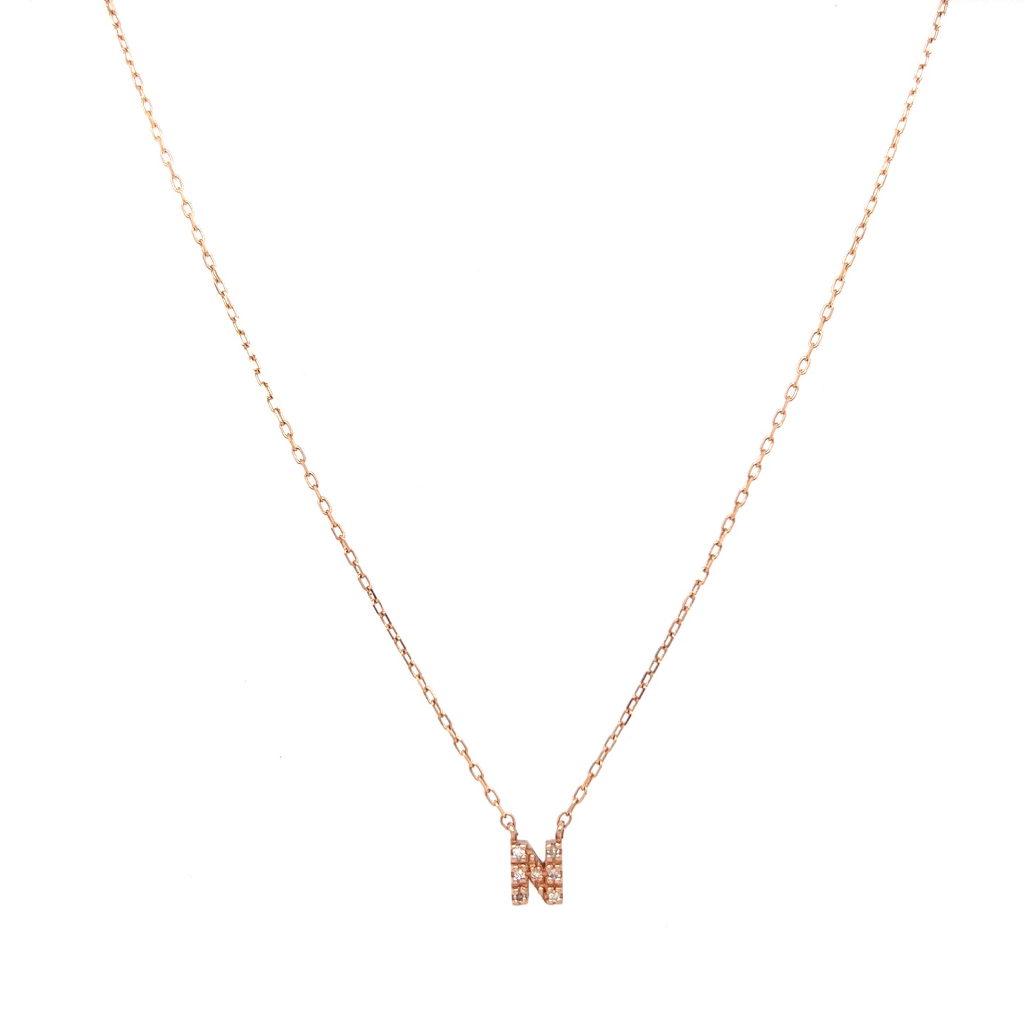Initial letter Diamond necklace