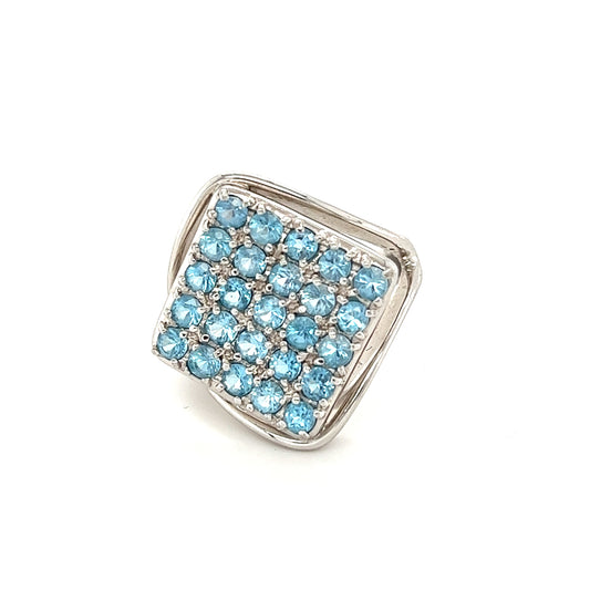 PT 900 Blue Topaz ring