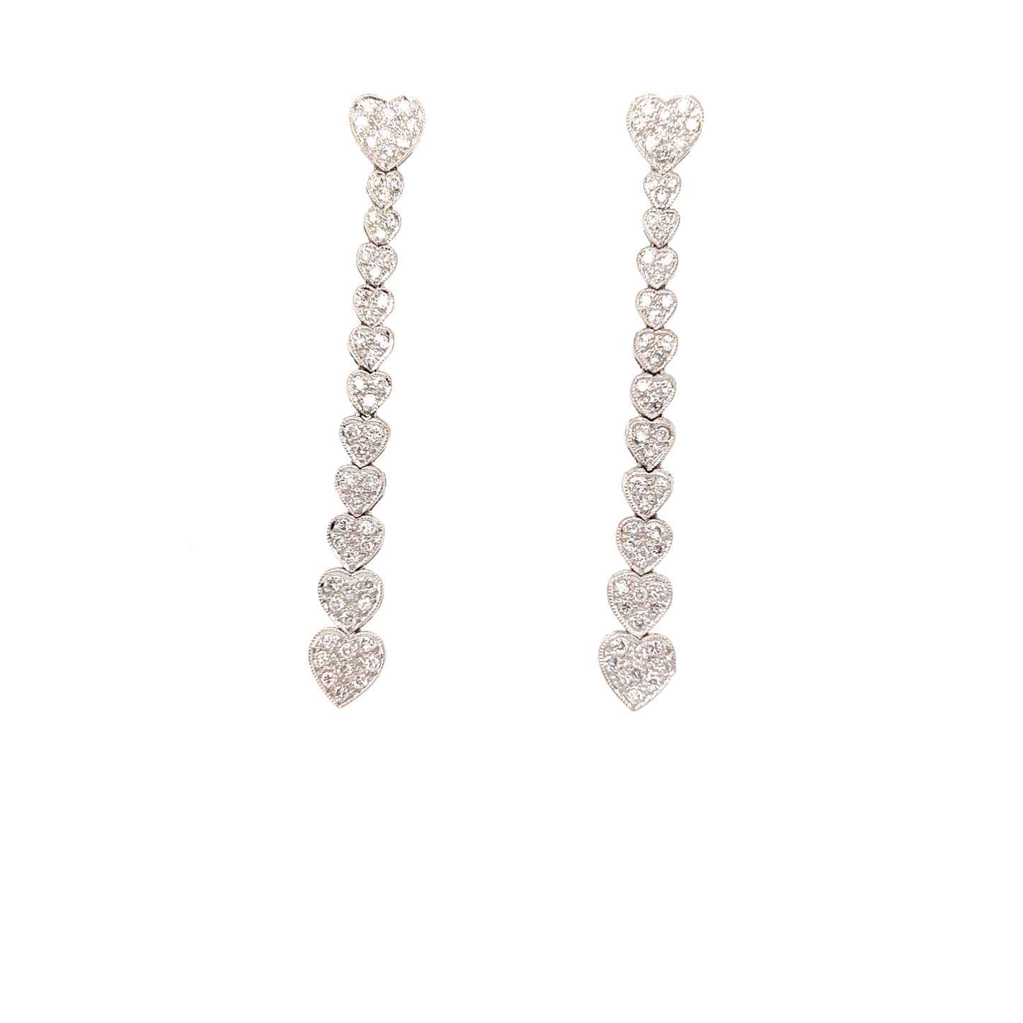 Diamond cluster Dangler Earrings