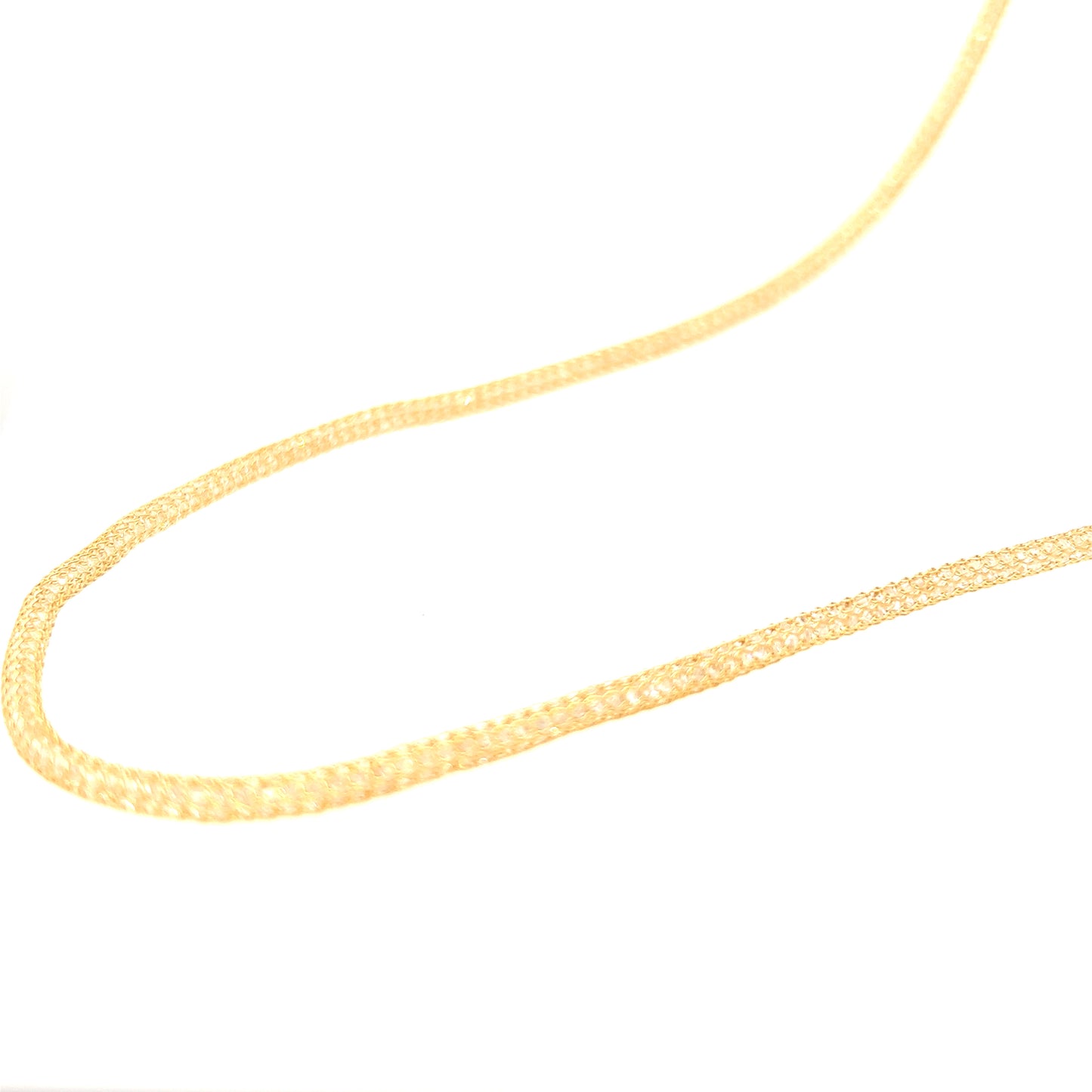 K18 Elegant Gold Net Necklace
