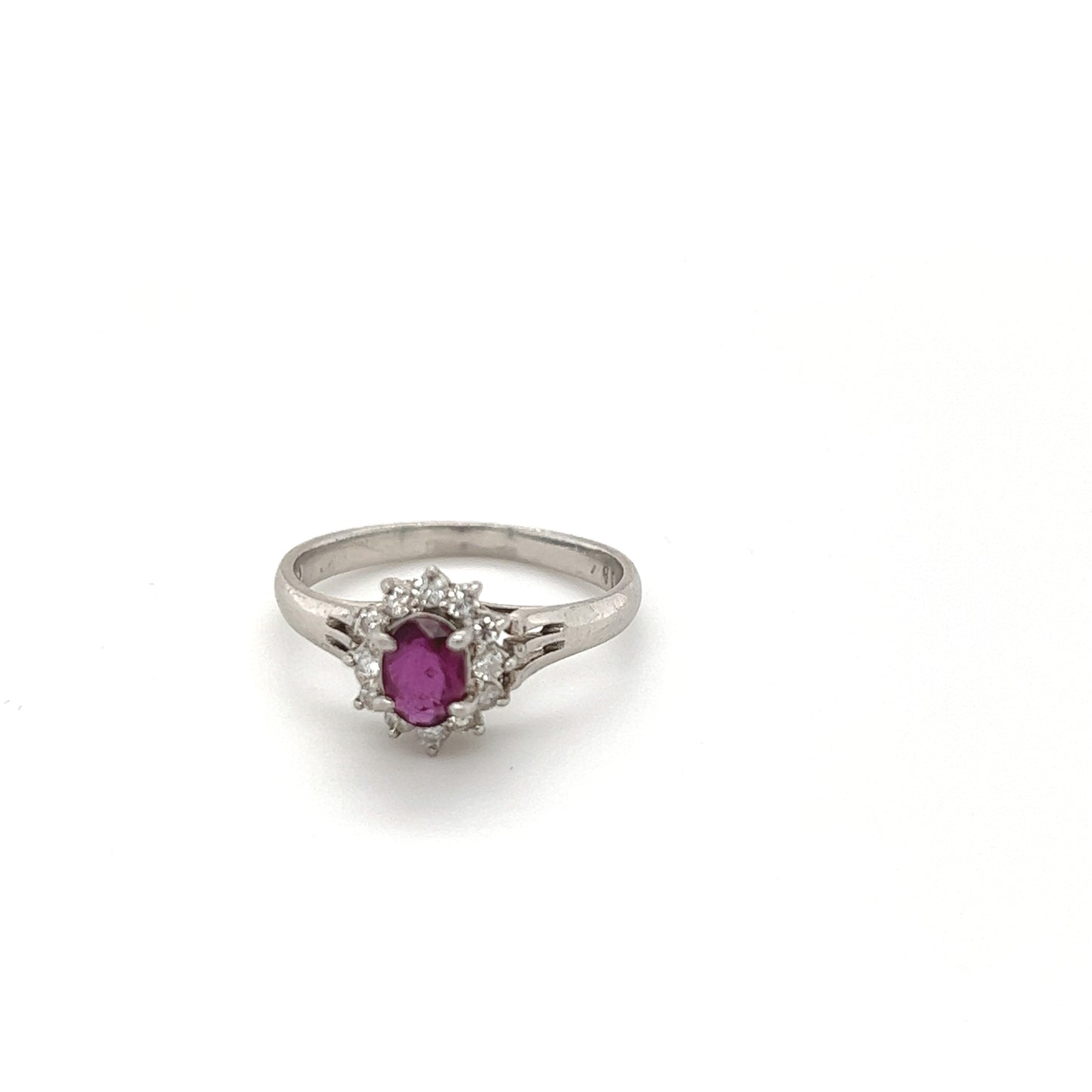 PT850 Delicate Everyday Ruby Ring