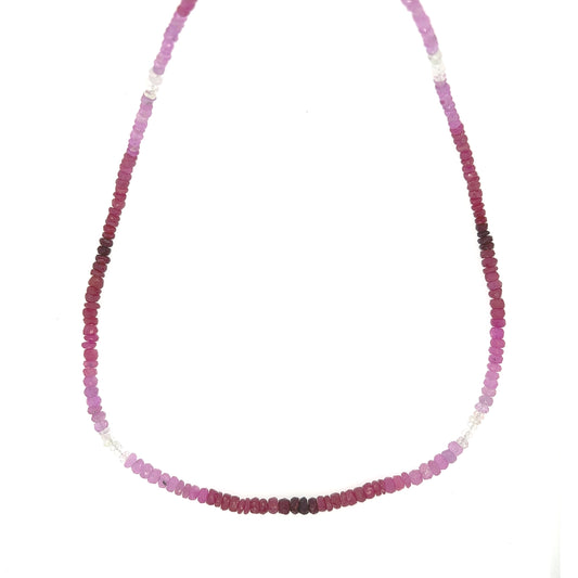 Ruby Single Line Necklace