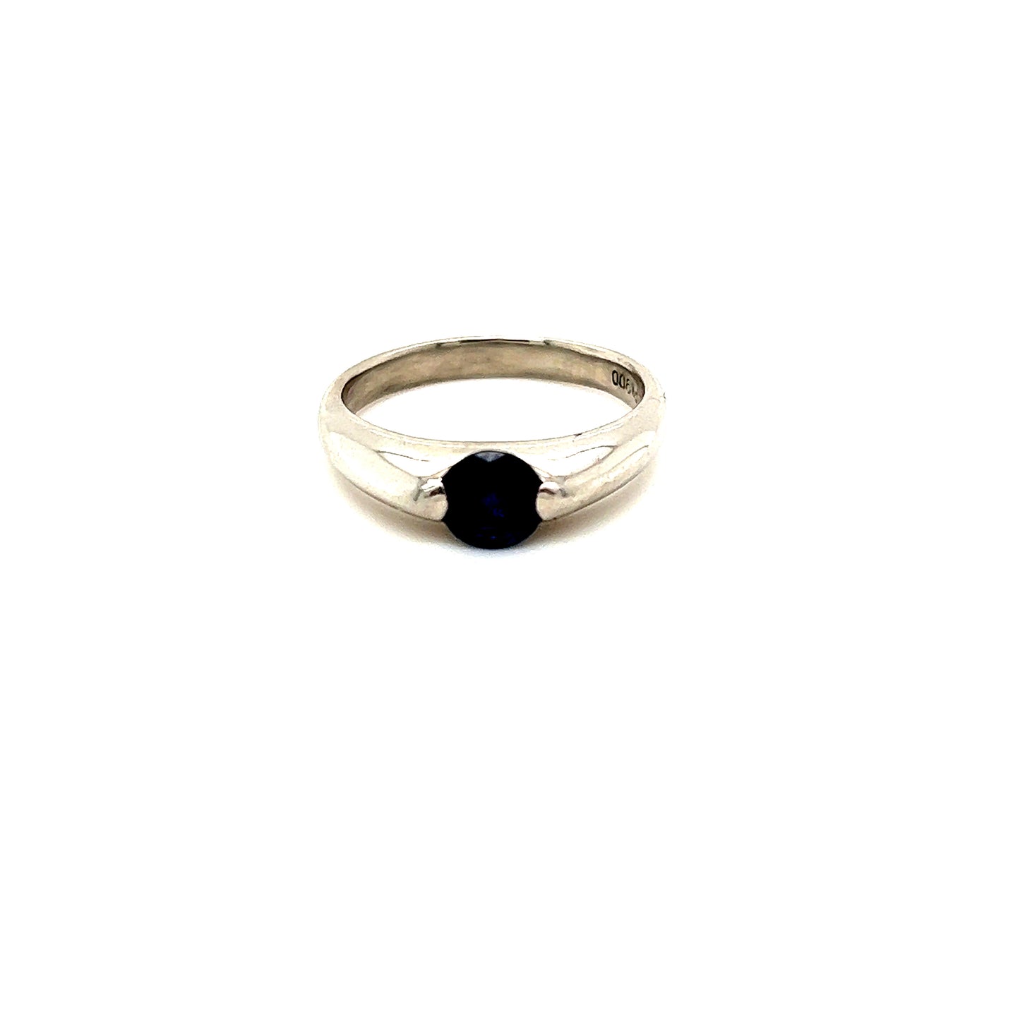 PT900 Blue sapphire Ring