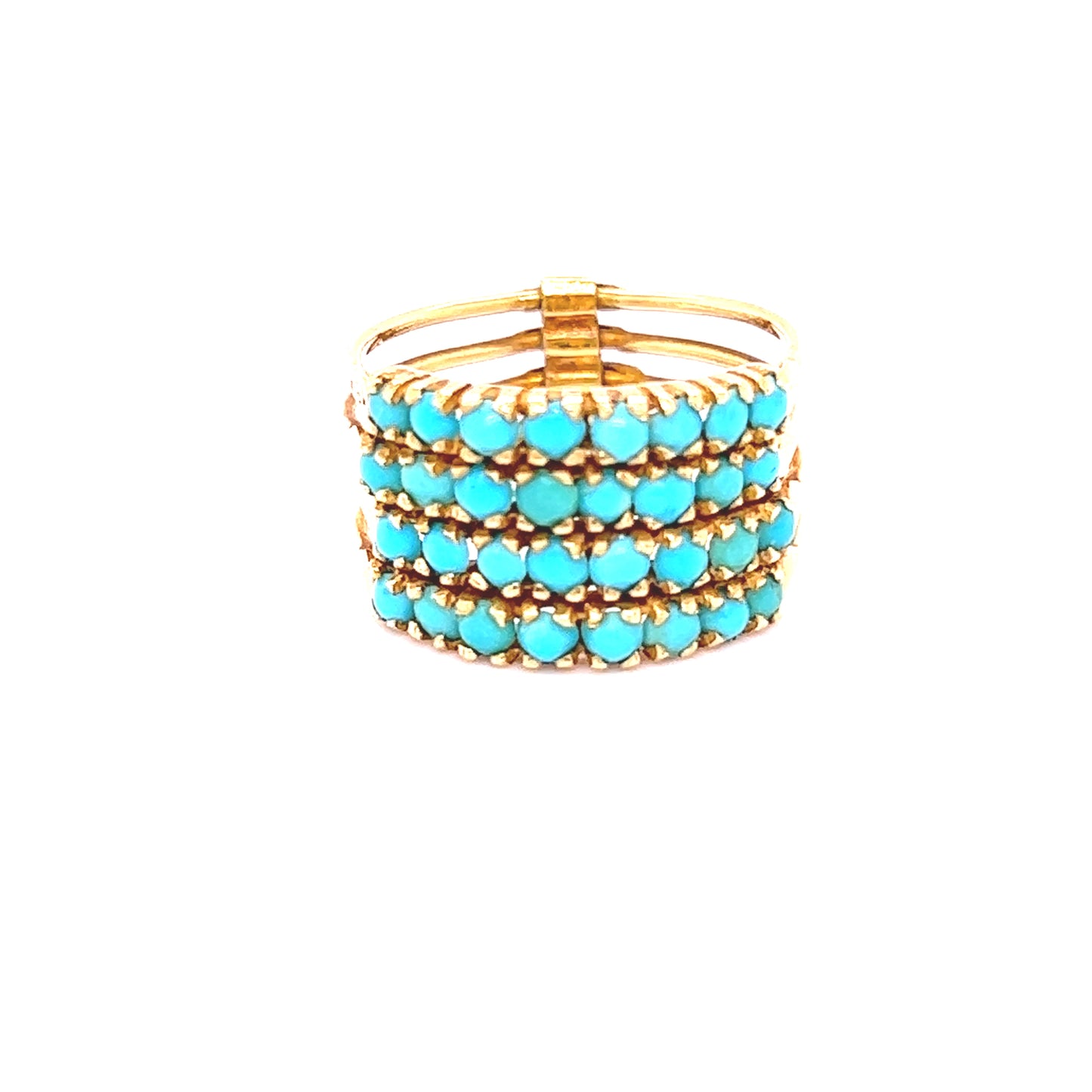 18K Turquoise Diamond Ring