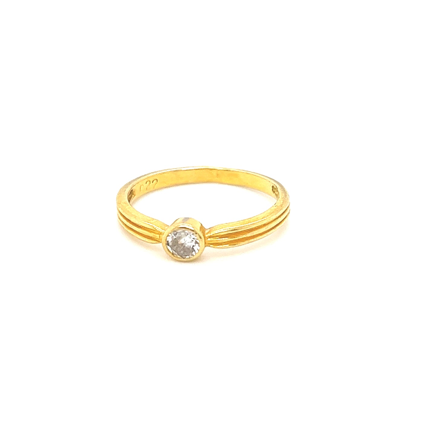 18K Yellow gold Diamond ring