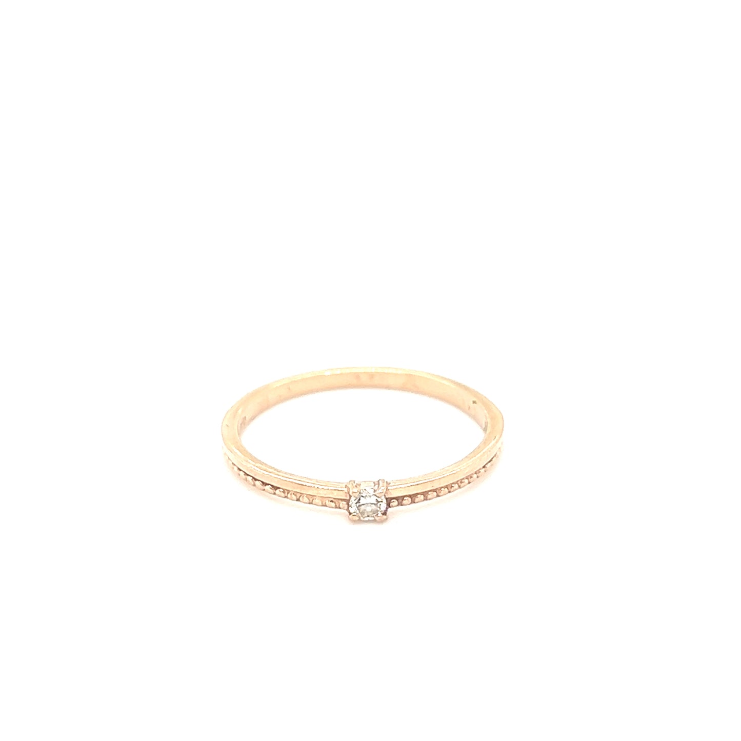 10K Rose Gold stackable ring