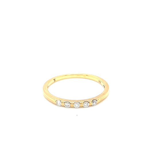 18K Petite Eternity band