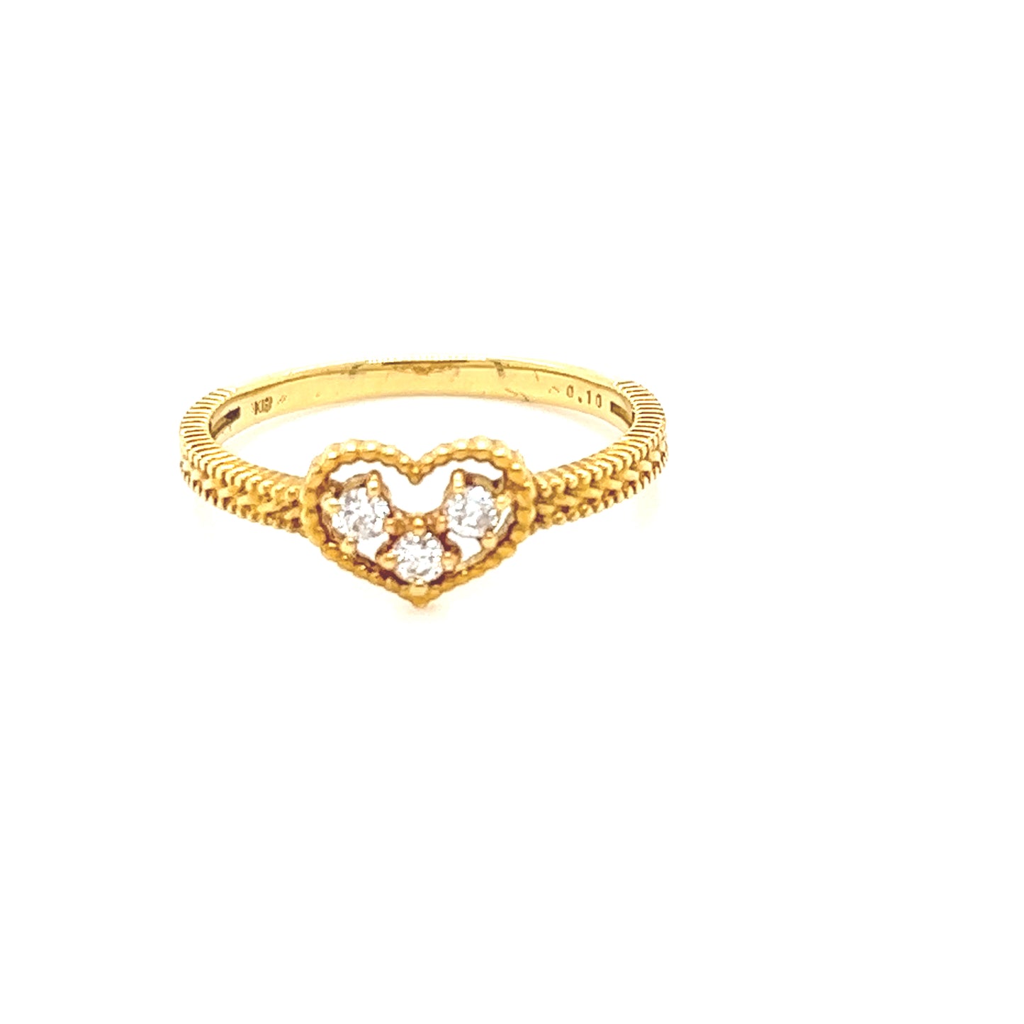 18K  Diamond Heart ring